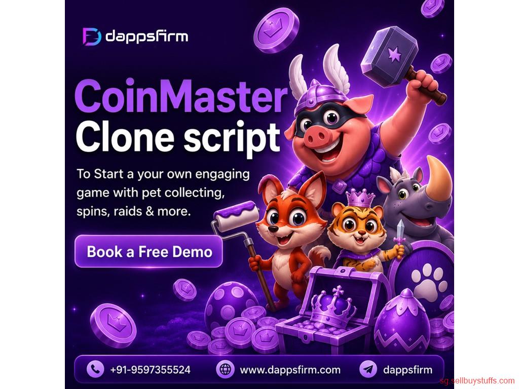 second hand/new: Start a Slot & Village-Building Game Business with Coinmaster Clone
