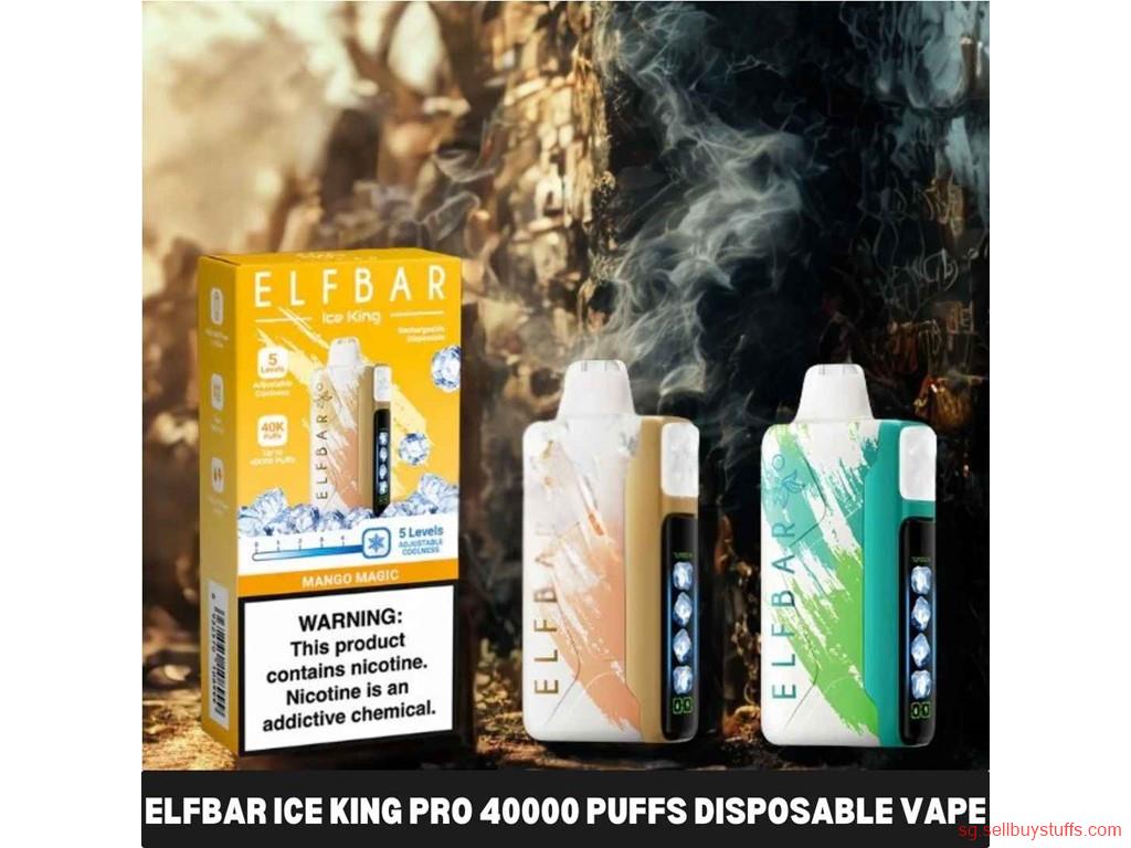 second hand/new: Elfbar ice king pro 40000 puffs disposable vape in Dubai