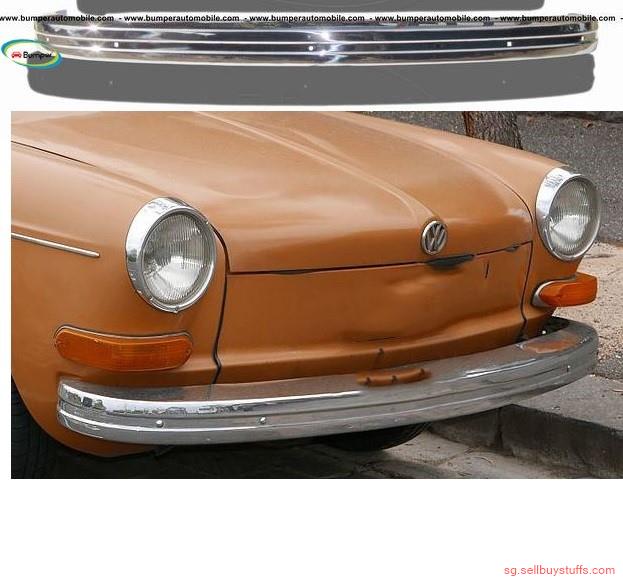 second hand/new: Volkswagen Type 3 bumper (1970-1973) in stainless steel  (VW Type 3 Stoßfänger)