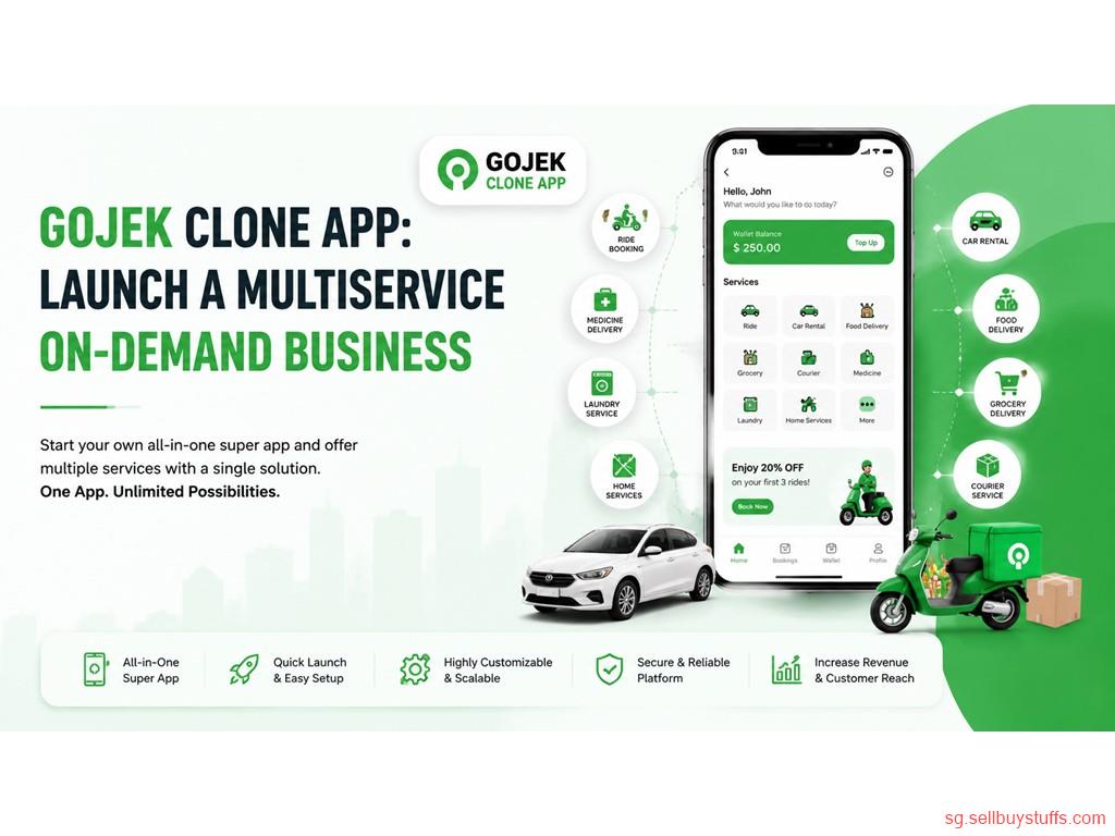 second hand/new: Gojek Clone App: Launch a Multiservice On-Demand Business
