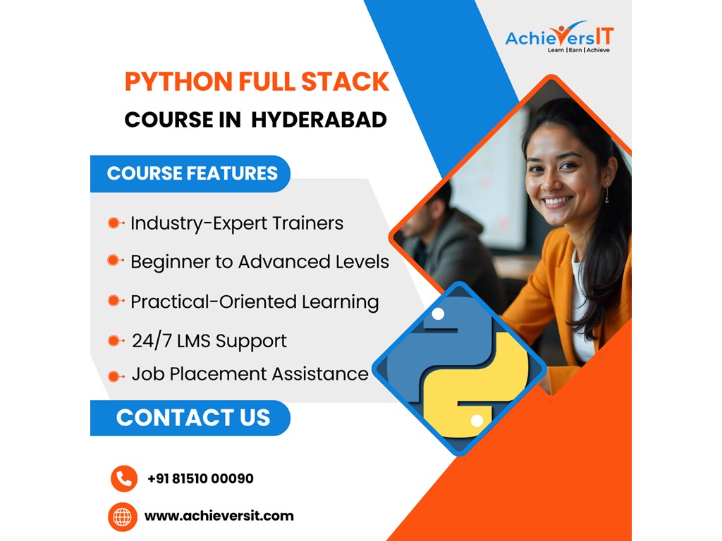 second hand/new: Master Python Full Stack Development with AchieversIT: Top-Rated Training Institute in Hyderabad