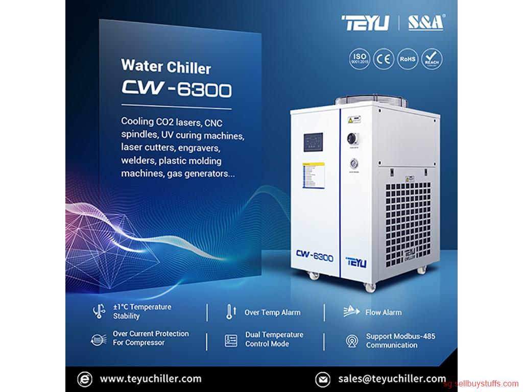 second hand/new: Industrial Chiller CW-6300 with Cooling Capacity of 9000W