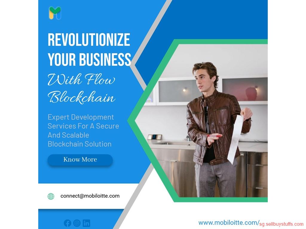 second hand/new: Revolutionize Your Business with Flow Blockchain Development Services by Mobiloitte