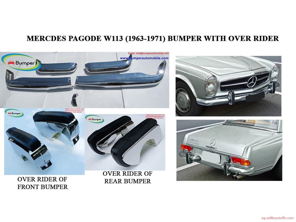 second hand/new: Mercedes Pagode W113 models 230SL 250SL 280SL (1963 -1971) bumpers.