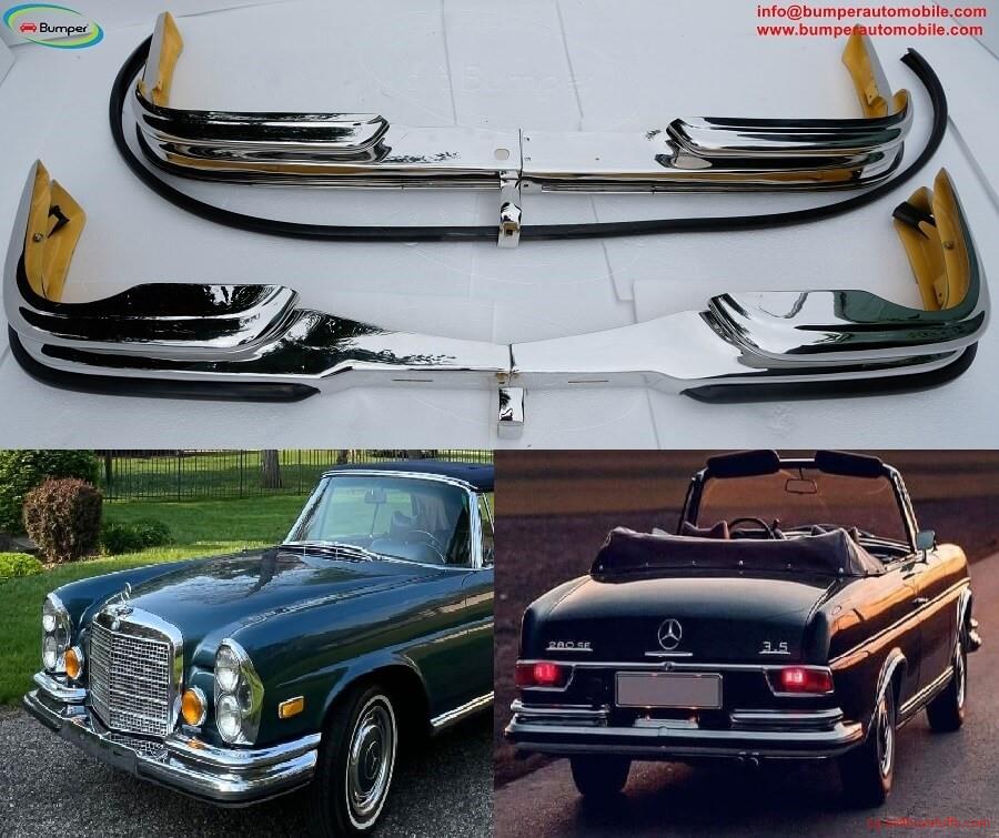 second hand/new: Mercedes W111 W112 models 280SE 3,5L V8 Coupe Cabriolet bumpers (1969-1971)